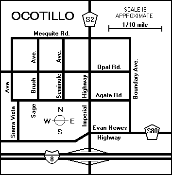 Map of Ocotillo
